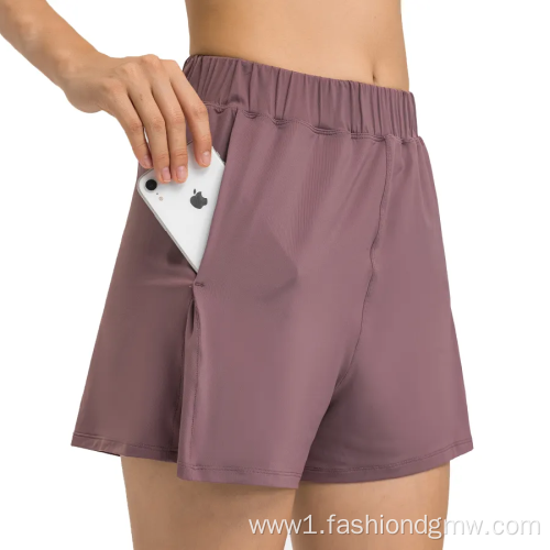 Polyester Mesh Inner Lining Shorts Women